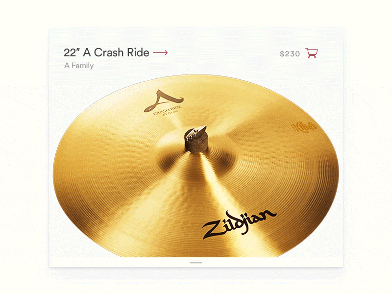 Zildjian Widget Concept artist cymbal cymbals drummer drums ecommerce graphic interaction landing setup shopping zildjian