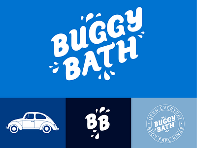 Buggy Bath Hypothetical Redesign custom type design hand lettering illustration redesign vector wordmark