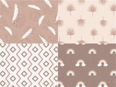 Neutral Boho Patterns design illustration pattern surface pattern surface pattern design vector