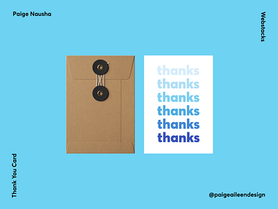 Webstacks Thank You Card card design vector