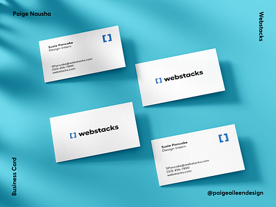 Webstacks Business Card business card design vector