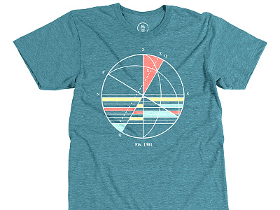 Dane Horvath: Nautical Map cotton bureau designt shirt illustration map nautical shirt tee