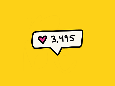 Plz like me ❤️ counter heart hoby likes social media yellow
