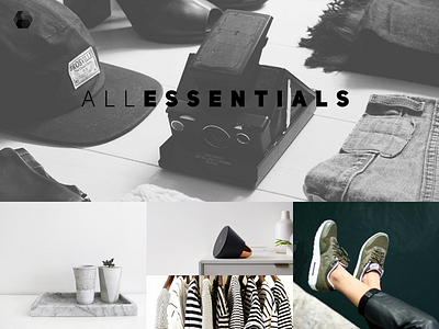 ALL ESSENTIALS blog design inspiration minimal photography products web web design website