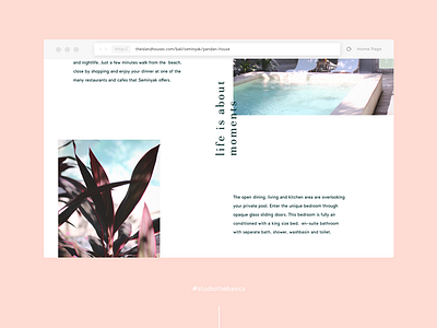the island houses clean design minimal mobile photography responsive web design