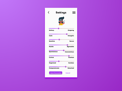 Daily UI Challenge 007 - Settings