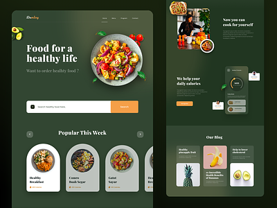 Healthyfood Landing Page