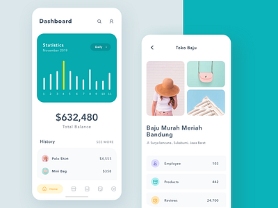 Dashboard App Explorations app balance dashboard detail page green icon illustrations menu minimalist payment photo statistic ui