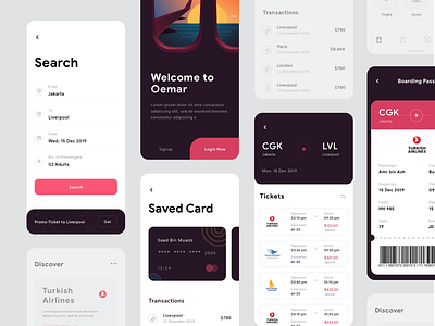 Flight UI Design app credit card dashboard event flight illustrations plane search ticket ui