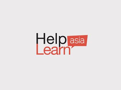 Logo - Help Learn Asia branding graphic design illustration logo typography vector