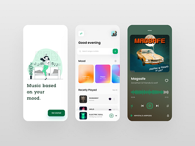 Music app UI app design design flat illustration inspiration interface minimal mobile mobile app mobile design mobile ui mobileinspiration mobiletrends mobileui trending uidesign uiinspiration uitrends uiuxdesign