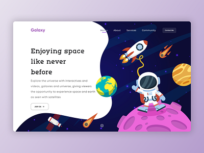 Space Explore - Landing Page