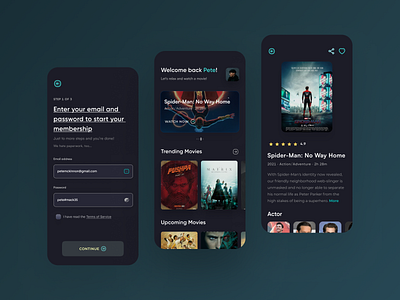 Cinema App UI Concept