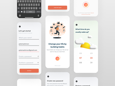 Habbits App — Onboarding Screens