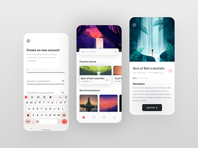 Explore Bali App Design