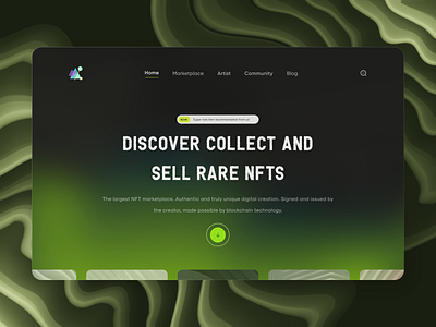 NFT — Landing page concept