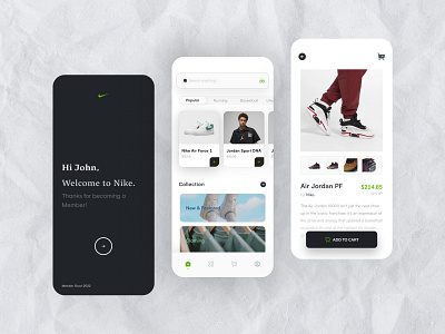 Nike Store App Concept UI 2022 adidas app app design ecomerce inspiration ios jordan logo minimal mobile mobile app mobile design mobile inspiration mobileapp mobileui nike nike app nike store ui