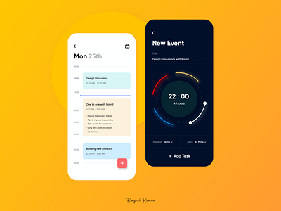 Event app UI