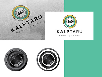 Kalptaru Logo brand identity camera logo concept logo design photographer logo virtual tour