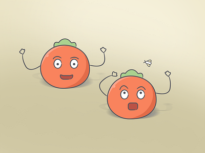 Funny Tomato art illustration outline tomato