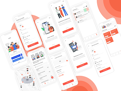 UI/ UX for Family Tracker App: FamSafe app ui ux