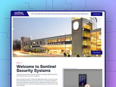 Website Sentinel Security Systems graffersid product design security security system sentinel ui ux web design web development