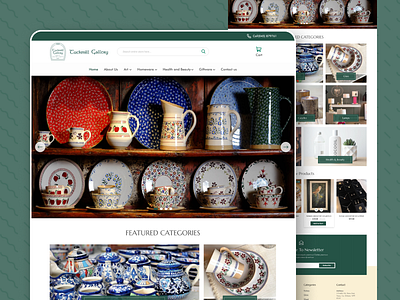 Tuckmill Gallery Website Design