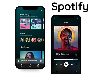 Spotify Redesign app app design design spotify ui ux