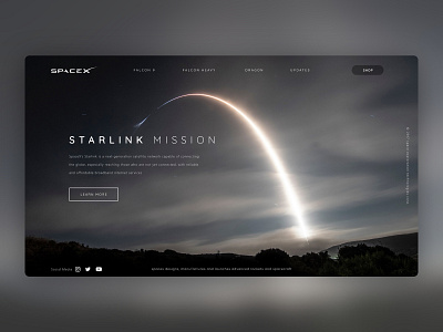 SpaceX Website Concept