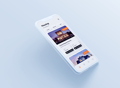 Housing App adobe xd adobexd app app design concept design design minimal neumorphism ui uiux