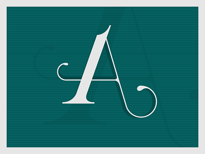 Letter 'A' alphabet design letter typography