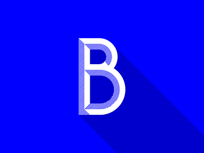 Letter 'B' alphabet design letter typography