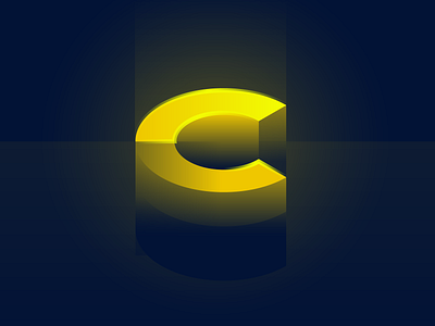 Letter 'C' alphabet design letter typography vector