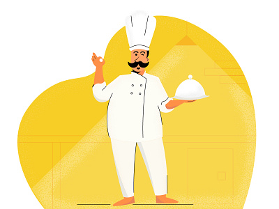 Its a chef thing!!! adobe illustrator art character character illustration chef chef hat design food illustration illustration art restaurant sketching ui