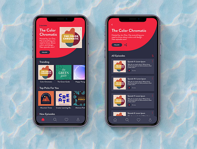 Podcast App UI app design app ui app ui design design ios ios app design iphone11 iphonex minimal mobile design podcast app podcast app ui ui ui design ux