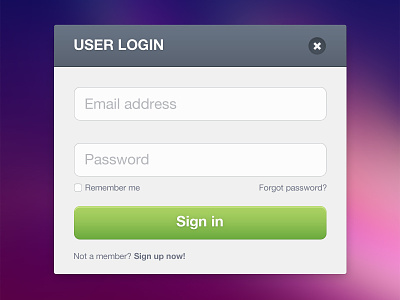 UI Login (for practice) button field form green login register sign in sign up ui user interface
