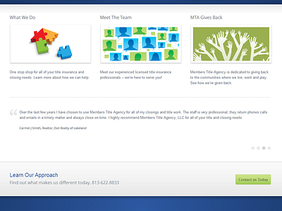 Members Title Agency css floridamta html layout responsive ssfcu