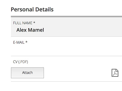 Registration form wireframe form