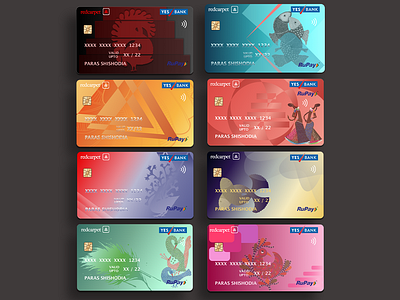 Redcarpet Credit cards color design redcarpetup sketch