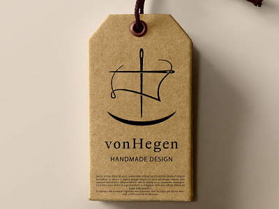 vonHegen ⚓ Logo branding identity label logo logo maritime logo remter sewing ship logo signet steffen remter tailoring