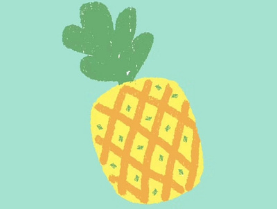 Pineapple illustration logo