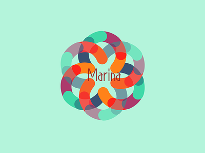 Marina illustration logo web