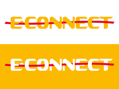 E-Connect Custom Lettering lettering logo