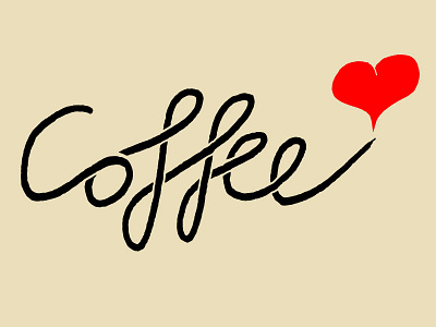 Coffee with heart