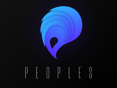 Logotype for freelance team "Peoples" branding design flat illustration illustrator logo minimal typography ui vector