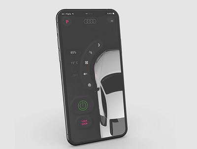 Car Remote Control App Concept appdesign audi car figma neumorphic neumorphic design ui ux