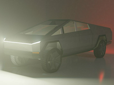 Tesla Cybertruck Blender Cycles Render tesla cybertruck blender cycles