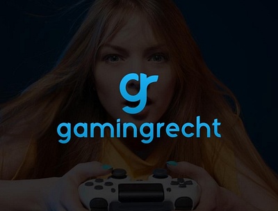 GamingRecht art branding business company company logo creative design game gaming gaming logo gr gr logo graphic design illustrator logo logo design minimal startup vector