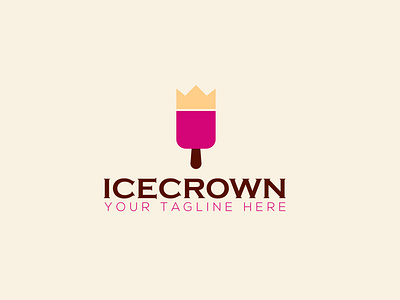 ICE CROWN Logo Design Branding