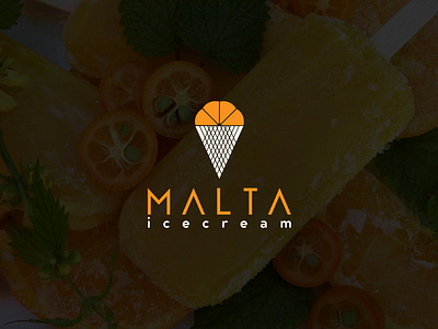 MALTA Ice Cream Logo Design Branding